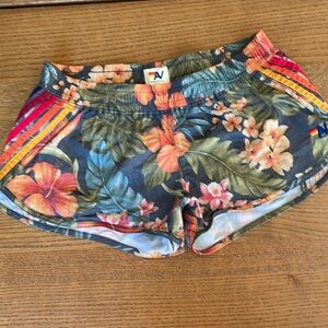 Aviator Nation Floral Athletic Shorts - Multicolor